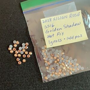 Swarovski • Color: Golden Shadow, 2028 XILION Rose Hotfix Rhinestones